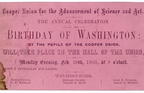 The Annual Celebration of the Birthday of Washington