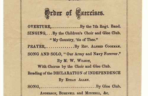 Celebration of Our National Birth Day at Cooper Institute, July 4, 1861