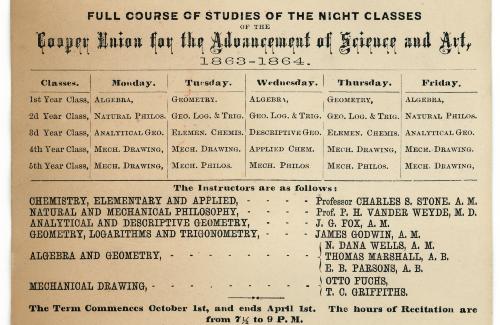 Full Courses of Studies of the Night Classes