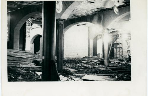 The Great Hall during Renovations in 1973-1974