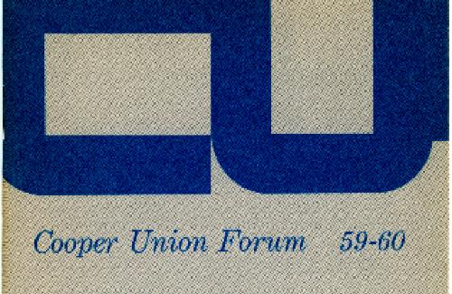 Cooper Union Forum 1959-1960