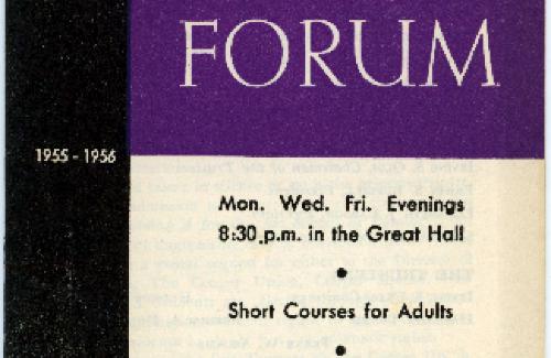 Cooper Union Forum 1955-1956