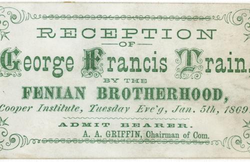 Reception of George Francis Train by the Fenian Brotherhood