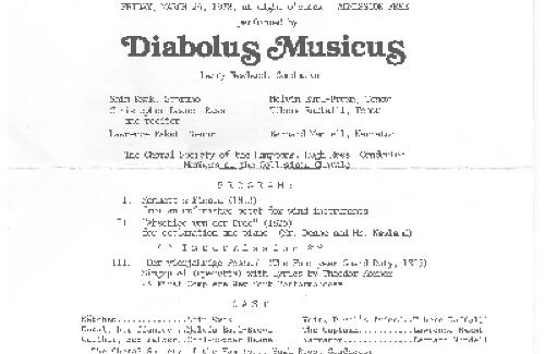 Special Observance of the 150th Anniversary of Franz Schubert's Death: Diabolus Musicus