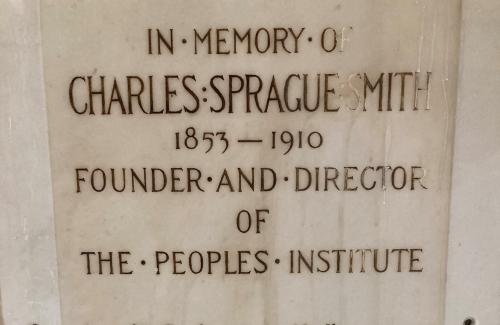 Charles Sprague Smith Memorial Tablet
